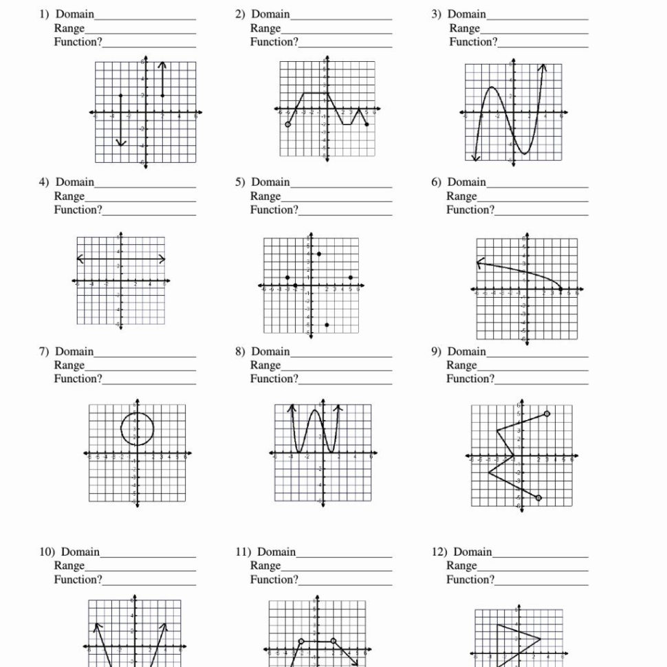 Domain And Range Worksheet Answer Key Figurative Language
