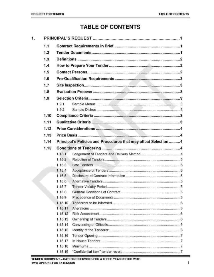 Download Catering Contract Style 1  For Free At