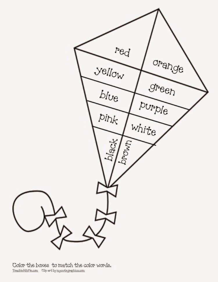 Download Kite Worksheets For Kindergarten Clipart Paper Kite