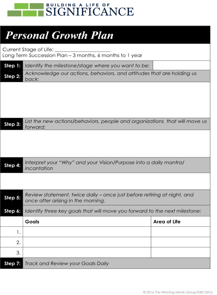 Life Coaching Worksheets Pdf