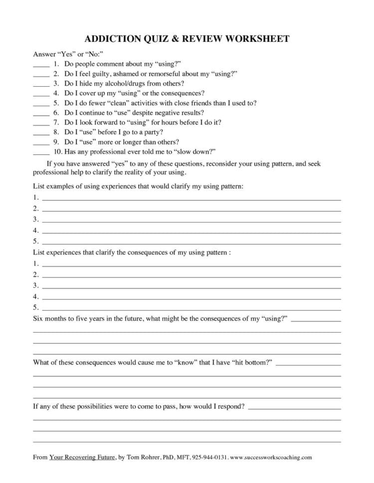 Drug Abuse Printable Worksheets  Universal Network
