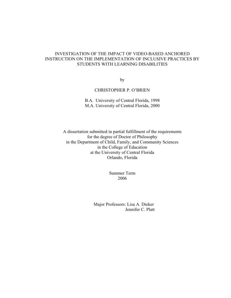 Dyslexia Simulation Worksheet