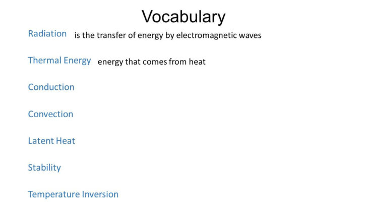 Energy Transfer In The Atmosphere Worksheet Answers