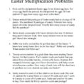 Easter Maths Problems Ks3 With Multiplication Worksheets