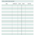 Easy Household Budget Worksheet Family Personal Spreadsheet