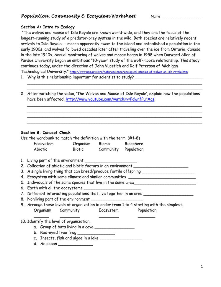 Ecological Footprint Calculator Worksheet
