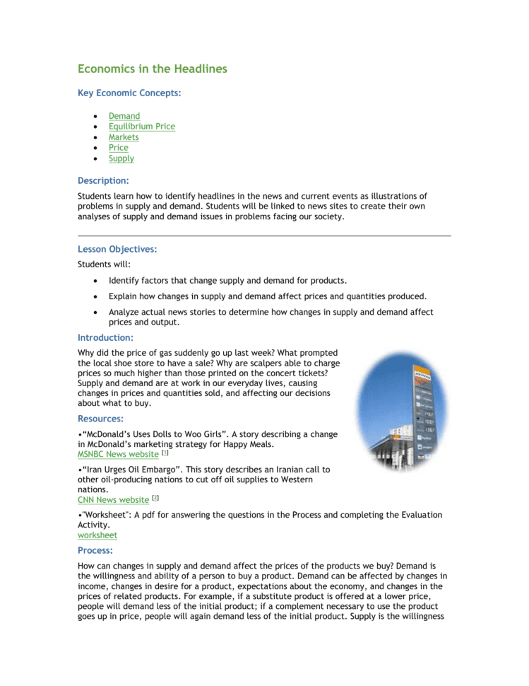 Economics In The Headlines