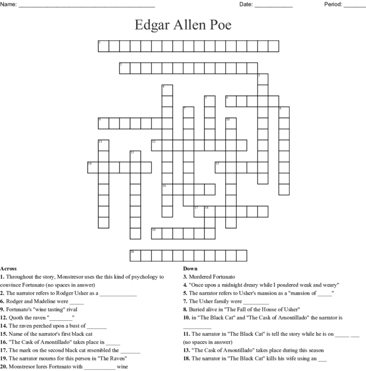 Fall Of The House Of Usher Worksheet Answers