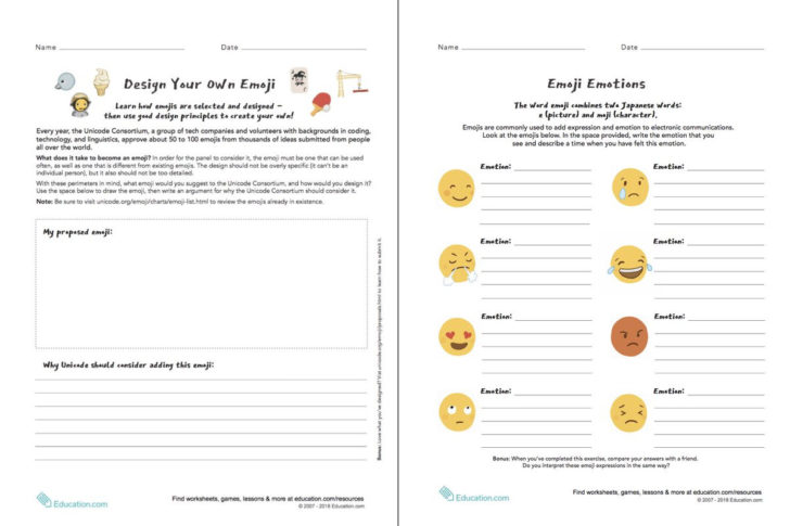 Social Emotional Learning Worksheets