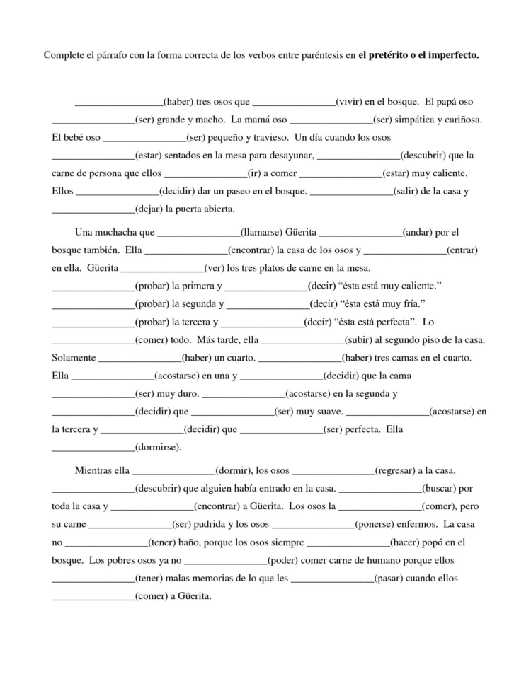 El Verbo Ser Worksheet Answers