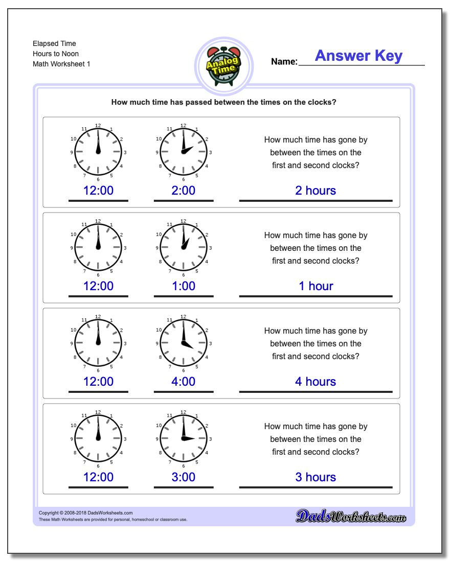 Elapsed Time Worksheets 3Rd Grade Free Math Worksheets