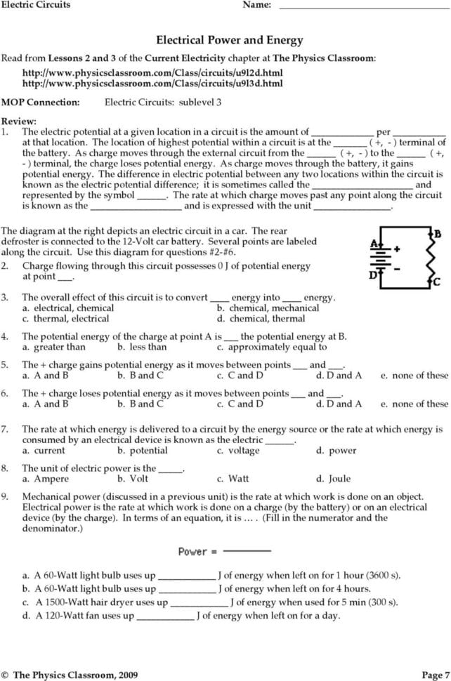 Electric Potential Difference  Pdf