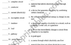 Electricity Vocabulary Scramble  Esl Worksheetdebracarranza
