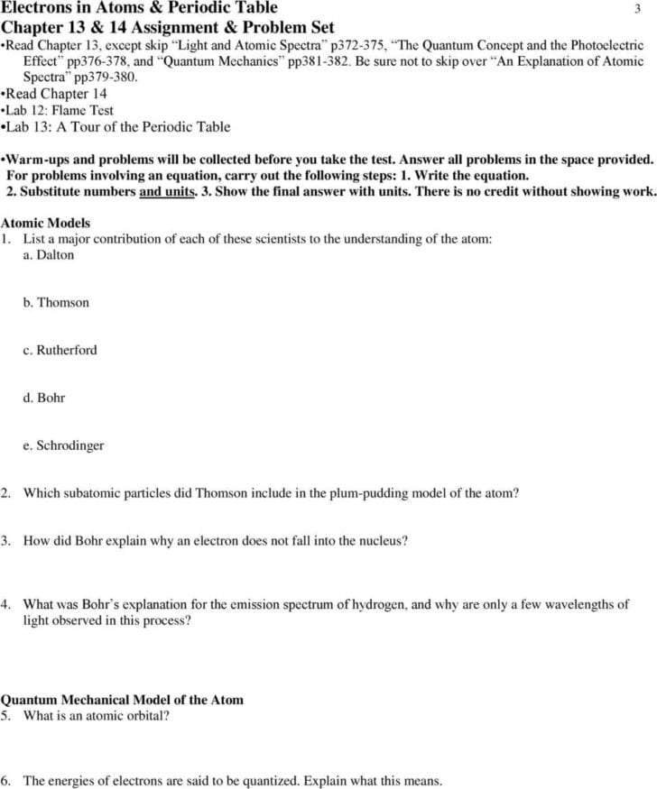 Flame Test Lab Worksheet Answer Key