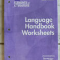 Elements Of Literature Elements Of Literature  Language Handbook  Worksheetsrinehart And Winston Staff Holt 2003 Paperback