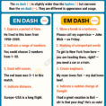 Em Dash — Vs En Dash – When To Use Dashes With