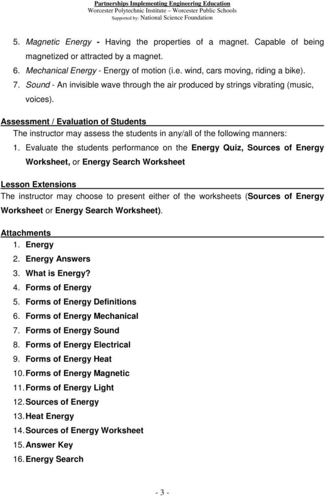Energy 4C1 Introduction To Energy  Pdf