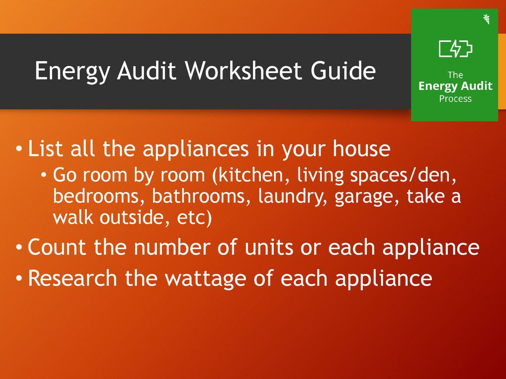 Energy Audit  Ppt Download