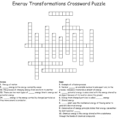 Energy Transformations Crossword Puzzle  Word