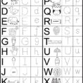 English Alphabet Worksheet For Kindergarten Preschool