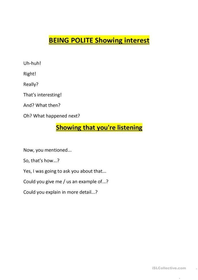 English Communication Skill  English Esl Worksheets