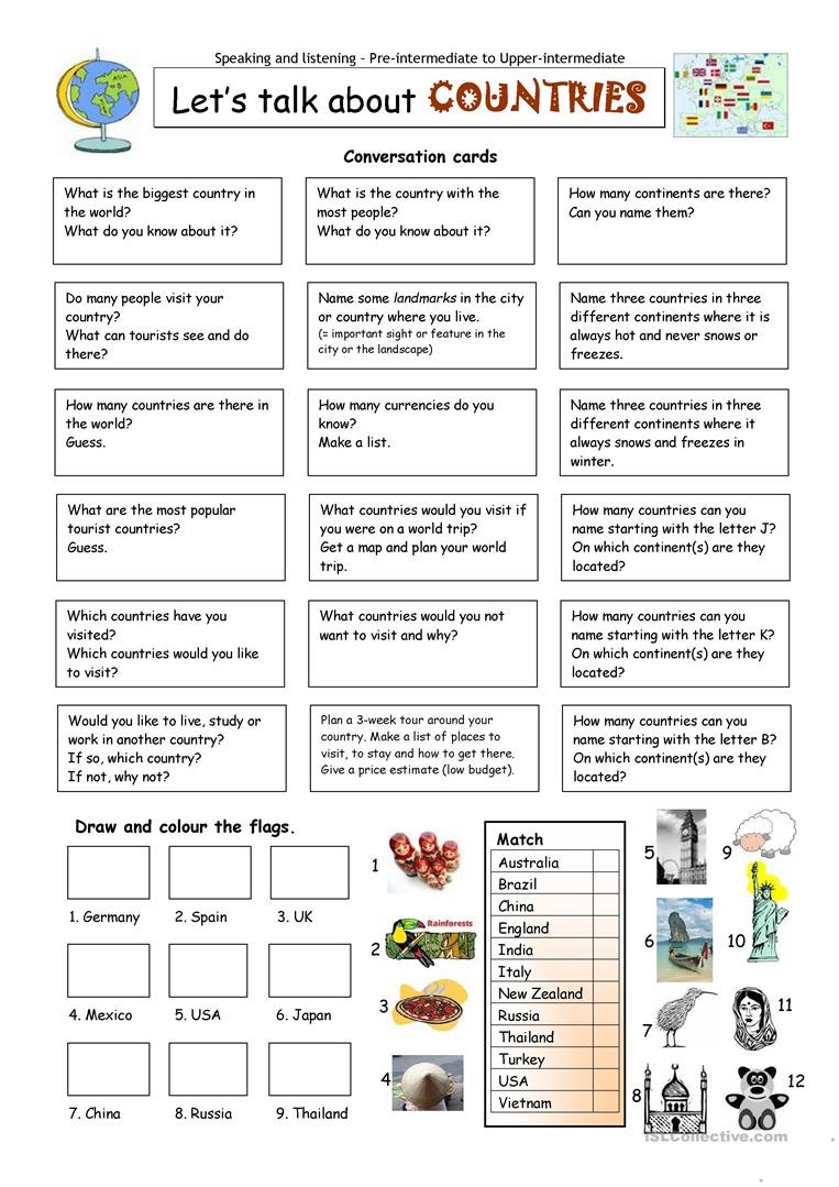 English Esl Geography Worksheets  Most Downloaded 57 Results