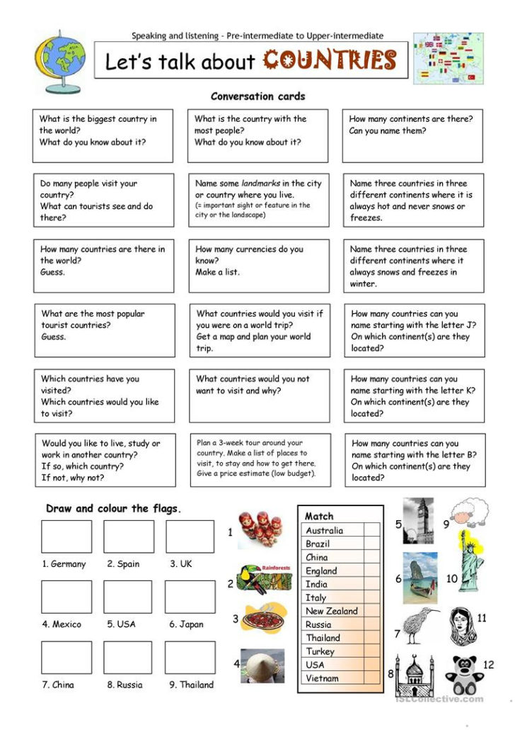Geography Worksheets Middle School