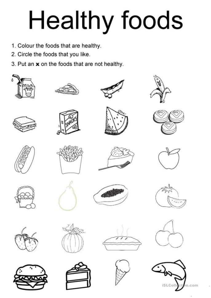 English Esl Healthy Worksheets  Most Downloaded 115 Results