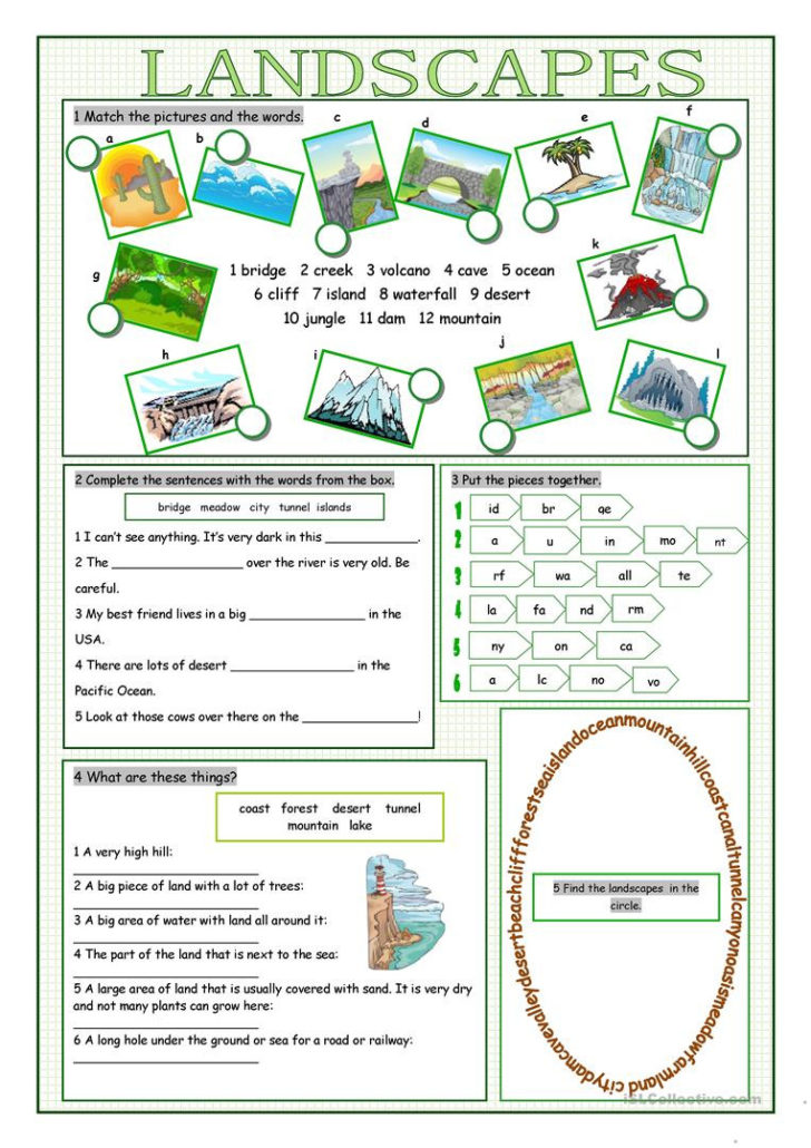 Free Printable Landform Worksheets Db Excel Com