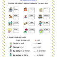 English Esl Personal Pronouns Worksheets  Most Downloaded