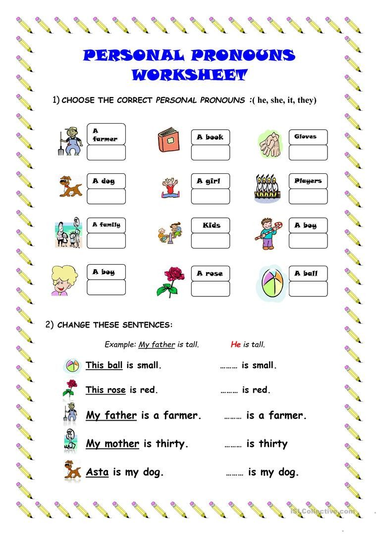 English Esl Personal Pronouns Worksheets Most Downloaded Db excel