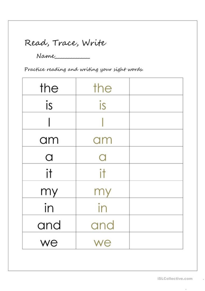 English Esl Sight Words Worksheets  Most Downloaded 24 English Esl Sight Words Worksheets  Most Downloaded 24
