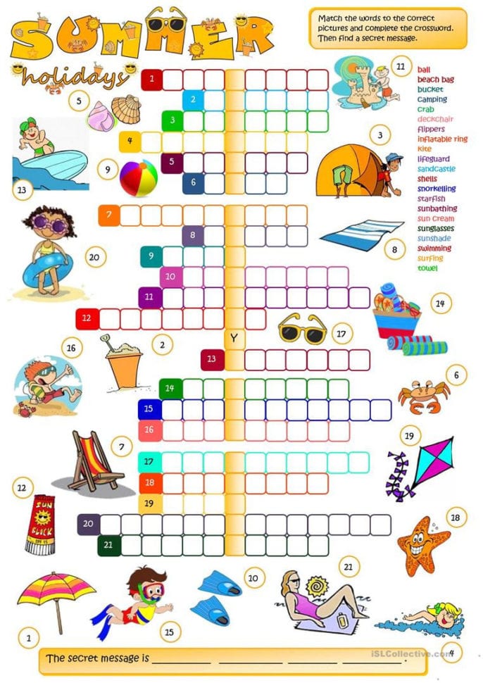 English Esl Summer Worksheets  Most Downloaded 159 Results