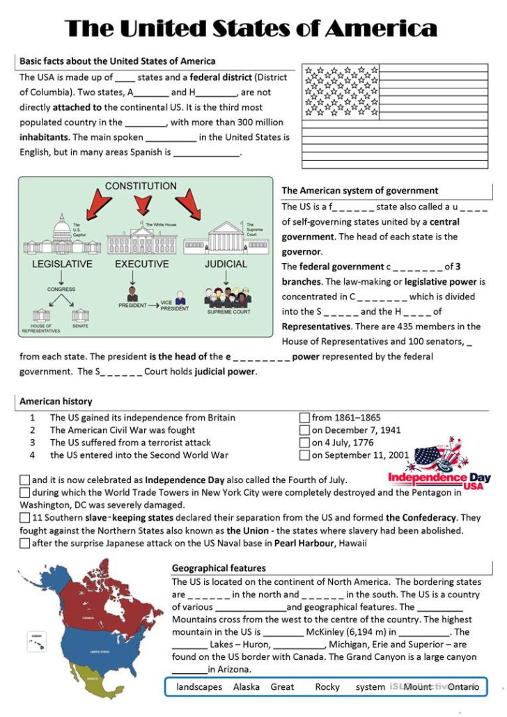 Free Printable Us History Worksheets —