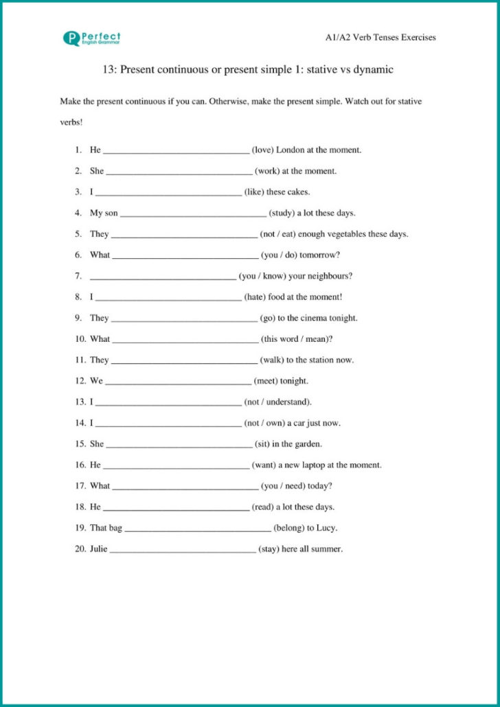 English Grammar Worksheets For Grade 4 Pdf