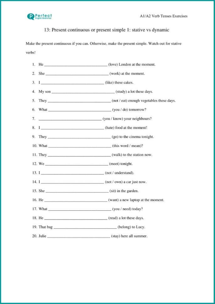 English Grammar Exercises And Quizzes