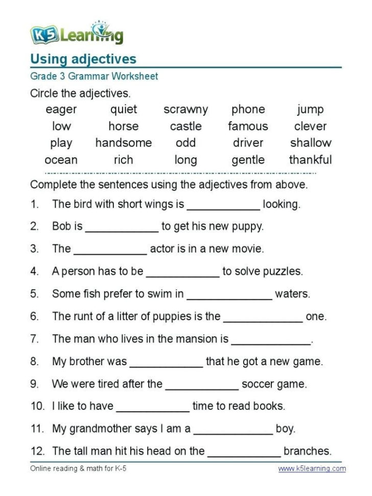 grammar-worksheet-4th-graders
