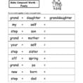 English Worksheets Ks1 Free Printable Compound Words