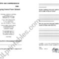English Worksheets Poetry Comprehension