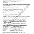 English Worksheets Test On Wishes