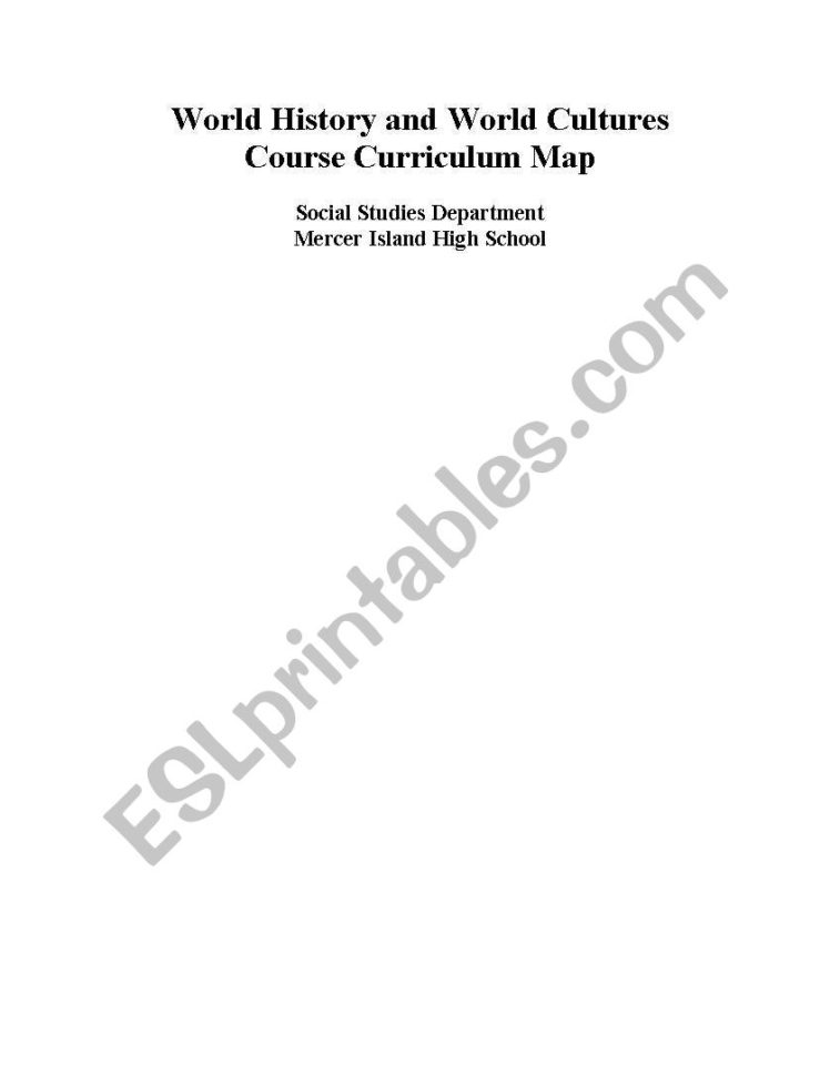 English Worksheets World History