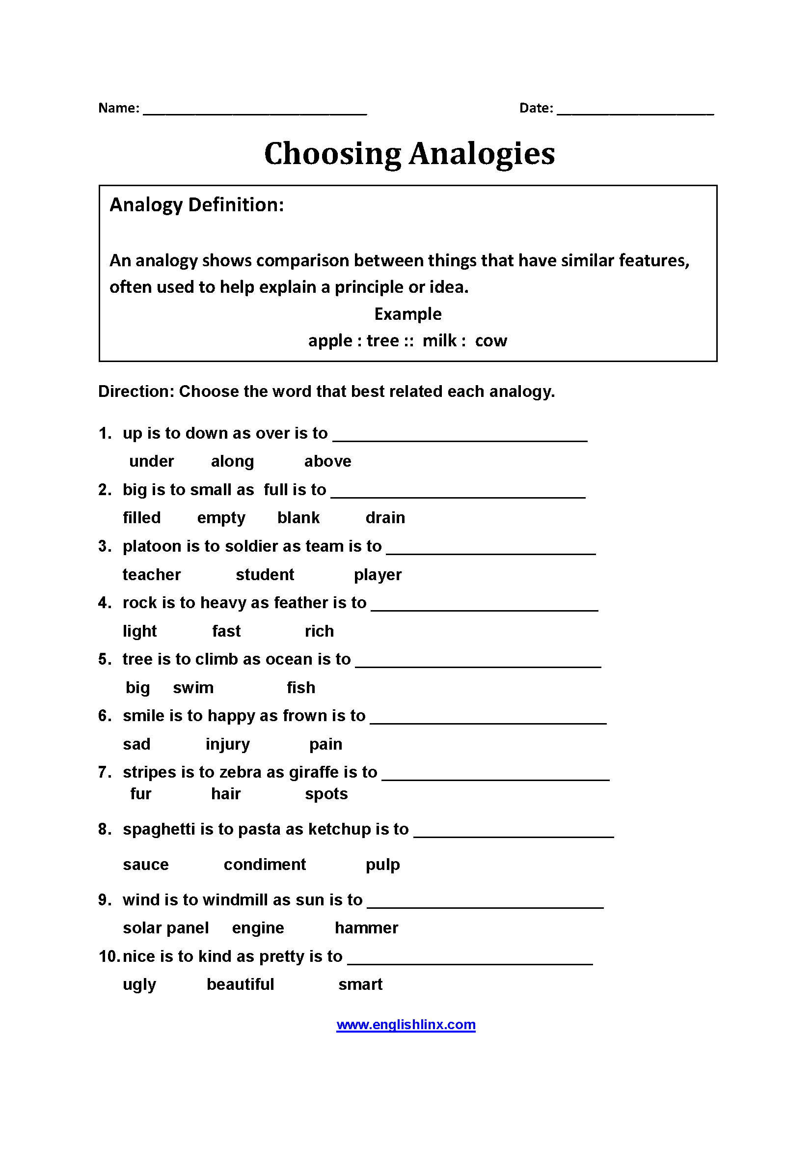 11-analogies-worksheets-grade-5-worksheeto