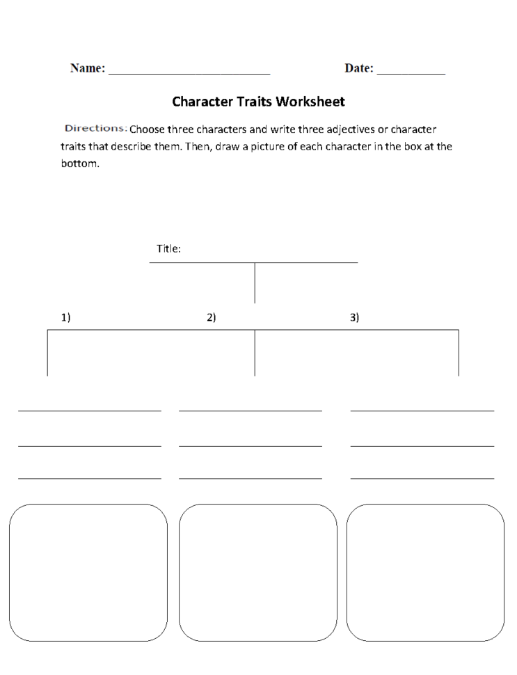 Englishlinx  Character Analysis Worksheets