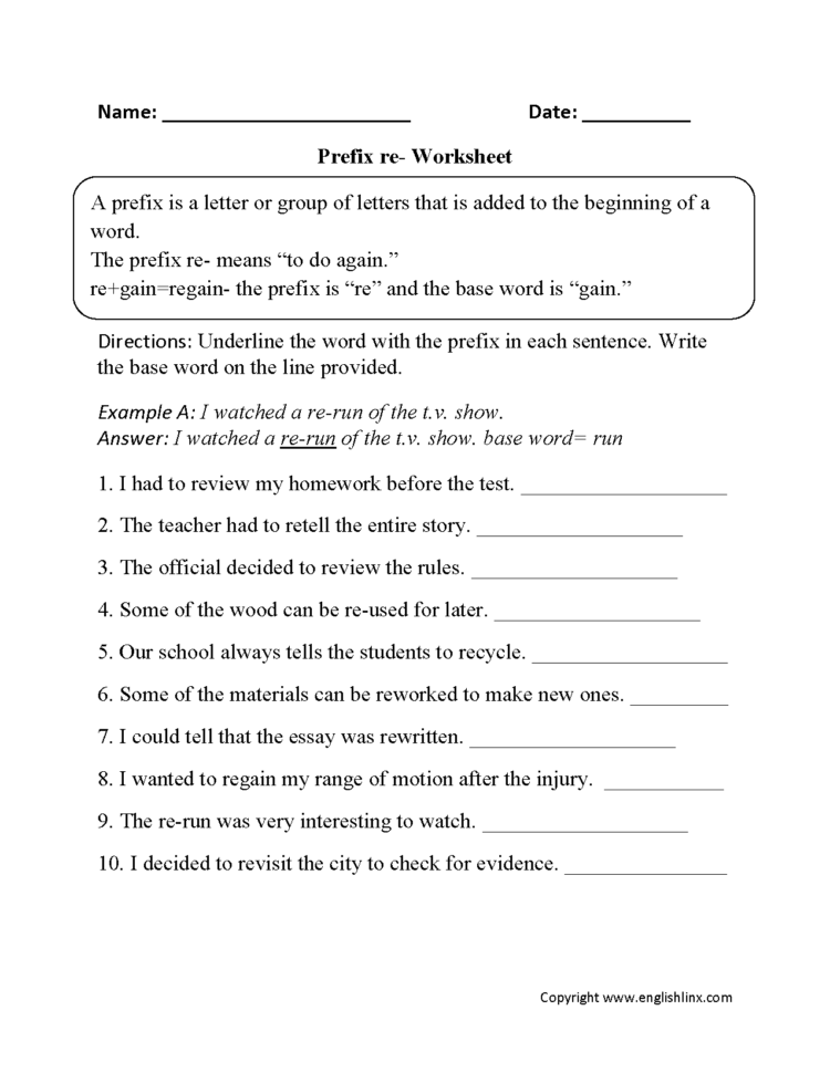 prefix and suffix worksheets pdf db excelcom