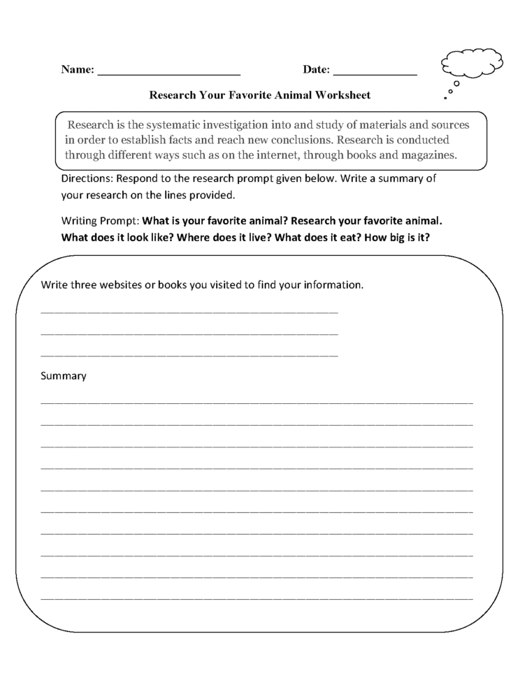 Englishlinx  Research Worksheets