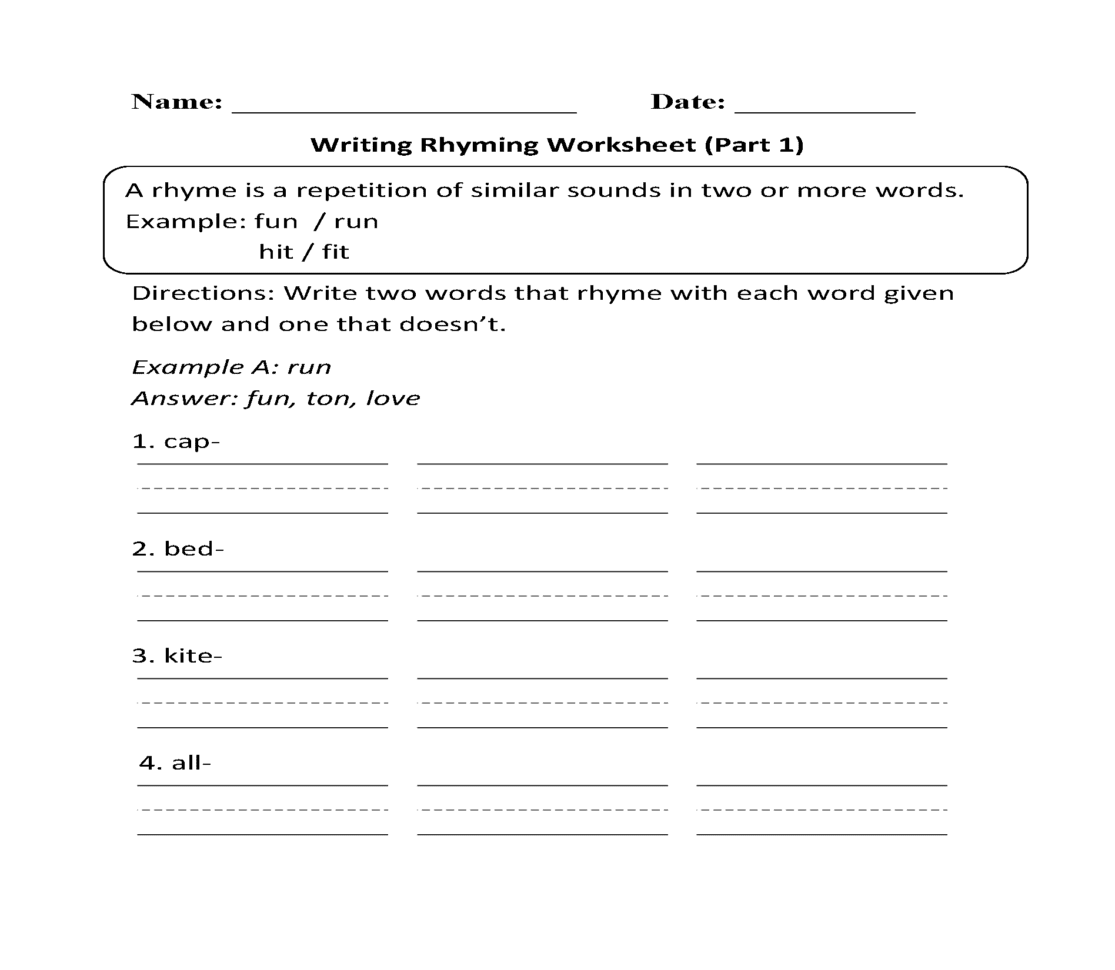 Middle School English Worksheets Db excel