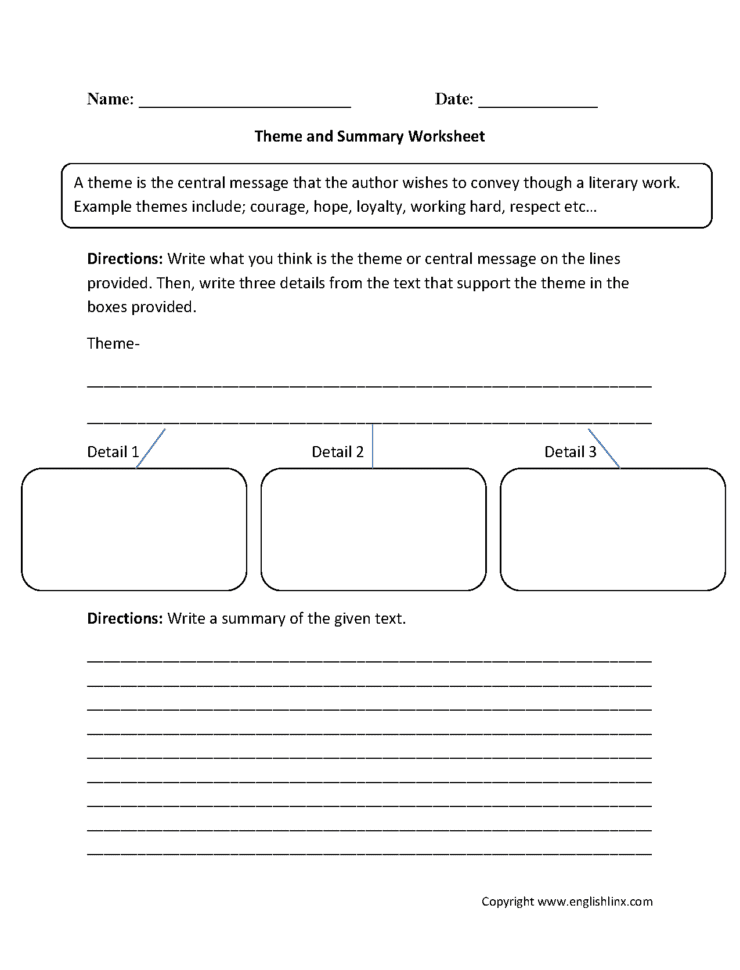 Englishlinx  Theme Worksheets