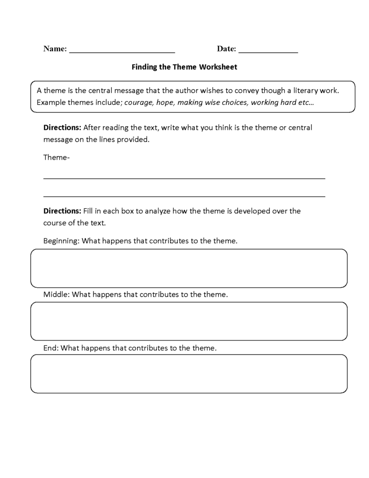 Englishlinx  Theme Worksheets