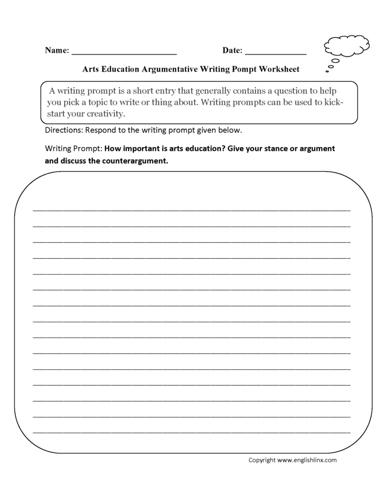 Englishlinx  Writing Prompts Worksheets