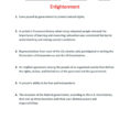 Enlightenment  Interactive Worksheet